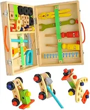 ERINGOGO 1 Set Toolbox Set for Pretend Play Repair Tools Kit Enhances Imagination Coordination and Creativity Present for Birthdays and Festivals