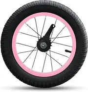 RoyalBaby Kids Bike Rear Coaster Wheel 14 Inch Replacement Bicycle Part, Solid Air Rubber Tire & Inner Tube, Black