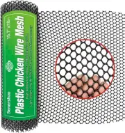 Chicken Wire Fence Mesh Fencing Wire Gardening Poultry Floral Net Black CraftNEW