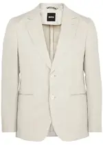 Boss Linen-blend Blazer - Beige - 46 (UK36 / S) 46 (UK36 / S)