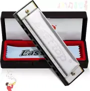 Harmonica,10 Holes 20 Tones Blues Diatonic Harmonica C Mouth Organ Blues Harp fo