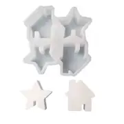 Star House Silicone Moulds DIY House Shape Molds Resin DIY Baking Molds