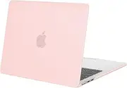 MOSISO Compatible with MacBook Air 13 inch Case 2025 2024 2023 2022 Release M4 A3240 M3 A3113 M2 A2681, Protective Plastic Hard Shell Cover Compatible with MacBook Air 13.6 inch Case, Chalk Pink