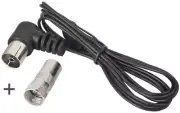 TV Female Antenna Hifi Dipole Indoor Antenna +Adapter for Onkyo Sherwood Marantz