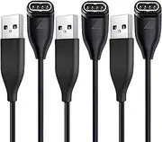 Garmin Watch Charger Cable Right Angle [3Pack,3.3ft] Compatible with Garmin Fenix 8 7 7S 7X 6 6S 6X 5 5S 5X Plus Pro,Forerunner 955 965 45 245,Instinct,Approach S62,Vivoactive 4 4S,Venu,Epix,Quatix