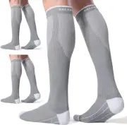CelerSport 3 Pair XXL Compression Socks for Men 20-30 mmHg Running Support 12-15