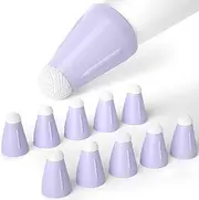 Apple Pencil Nib Protector, Silicone Fiber Nib Cover [Pack of 10], Non-Slip Purple