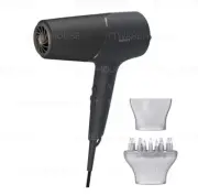 NEW PHILIPS BHD538 BLACK Ionic ThermoShield 1500W Mineral Hair Dryer 110V US