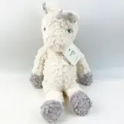 NWT Cuddle Me Luxury Floppy Unicorn Cream Gray Baby Soft Plush Stuff Animal 15”