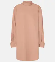 [Dries Van Noten] Dries Van Noten High-neck cotton blouse AU 10 pink