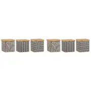 2x Ladelle Orion Designed Premium Coffee/Tea/Sugar Canister Assorted Charcoal