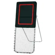 Folding Rebounder Net for Backyard Training 3x8 Ft Adjustable Angle Bounce Back