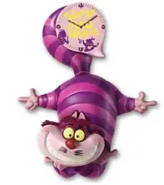Disney Alice in Wonderland Cheshire Cat Bradford Exchange Wall Clock