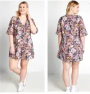NEW MODCLOTH Floral Daytime Darling Mini Dress Plus Size 22 Tunic Spring Girly