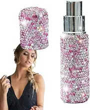 Perfume Spray Bottle | 10ml Rhinestone Atomizer Sample Bottle,Cosmetic Container, Fragrance Oil Sprayer, Small Travel Dispenser for Air Fresheners