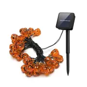 Catzon Solar Pumpkin String Lights Waterproof for Halloween Christmas Decor
