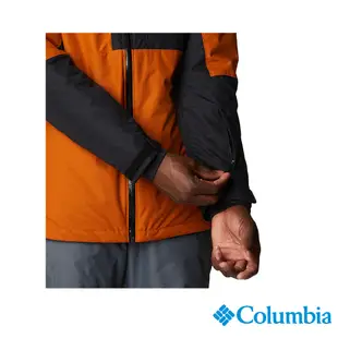 Columbia哥倫比亞 男款Omni-Tech防水保暖連帽外套-銅棕 UWO98420IX / FW22