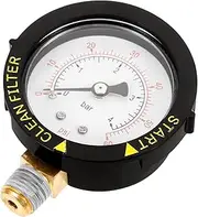 Yardenfun Water Pressure Gauge Professional Psi Pool Filter Pressure Measurement Tool for Swimming Pools Spas and Aquariums Durable and Lightweight Design for Easy Use