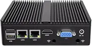 Fanless Mini PC, Industrial PC, Mini Computer Celeron N4100,HD+VGA Dual Dispaly Output, 2 * 1000Mbps LAN,DDR4 1*M.2 nvme,USB3.0, COM, WiFi,16GB RAM 512GB SSD
