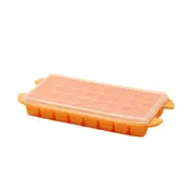 2Pcs Silicone ice tray mold, creative large capacity frozen ice cube refrigerator, square ice tray with lid, kitchen household tool