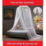 Mosquito Net Bed Queen Size Home Bedding Lace Canopy Elegant Netting Princess US