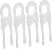 MOLUCKFU 4pcs Proofing Cabinet Locks Safety Locks for Drawers and Cupboards Shaped Design for Easy Installation with Reliable Safety Latches