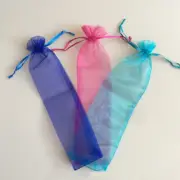 50 Pcs Drawstring Bag Travel Miss Small Mesh Bags Organza Storage