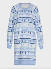 NEW PETER ALEXANDER POLAR BEAR SNOWY MOUNTAINS PLUSH NIGHTIE MEDIUM M RRP$99.95