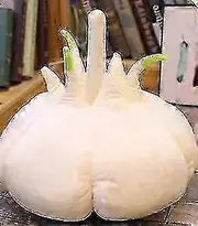 40cm Garlic Plush Toys Food Vegetable Soft Stuffed Food Garlic Nap Pillow -plush Pillows