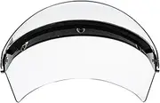 Flip Up Face Visor Lens Retro Open face Windshield Retro 3 snap Helmet Visor Windshield Lens UN&IVE&RSAL Helmet Transparent Anti-Fog and Rainproof(Clear)