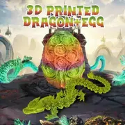 29cm Dragon Egg 3D Printed Rose Easter Eggs Full Articulated Crystal Scale Model Figurine Gifts Fidget Toys for Childrens Birthday Christmas