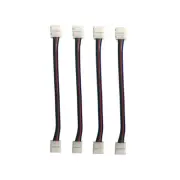 4 Pcs LED Light Strip Connector Rgb Extension Cable Connectors Power Adaptor