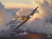 William Phillips - A Time of Eagles Spitfire - S/N Canvas Giclee - Signed - MINT
