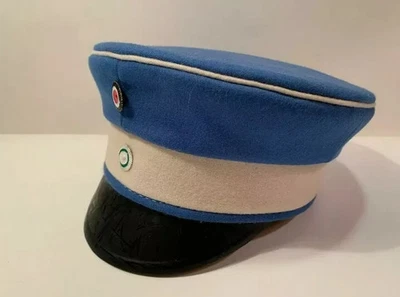 WW1 German Imperial Saxon Guard Cavalry Officer Visor Cap | Reiter Hat Replica |