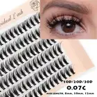 Cluster False Lashes Mink Eyelashes Black Soft Thick Individual Lashes