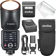 Godox V100S Camera Flash Speedlite, V100 S 100W Touch Screen Flash, TTL HSS 1/8000s Sync, Compatible with Sony A9 III, a7 III, a7C II, a7 IV, a7C, a7 RV, a7/a7S III and a6700 zv-e10 a6400 zv-e10 II