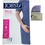 Jobst Bella Strong 30-40 mmHg Black Long Compression Arm Sleeve w/Band #102395