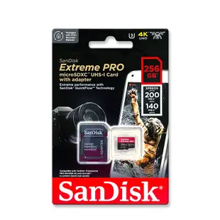 SANDISK Extreme PRO 32G 64G 128G A1/A2 V30 micro SD U3 記憶卡