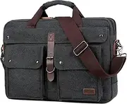 Baosha Herren Umhängetaschen Aktentasche Laptoptasche für 17 zoll Laptop Männer Groß Arbeitstasche Canvas Messenger Bag Schultertasche BC-07