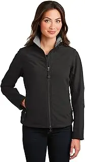 [Port Authority] Ladies Glacier® Soft Shell Jacket. L790 Black/Chrome XXL
