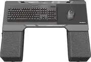 [Couchmaster] CYCON² Fusion Grey – Ergonomic Gaming Lapdesk for Couch and Bed – USB Hub Gaming Lapboard – Large & Stable (for PC, PS4/5, Xbox One/Series X, Laptops)