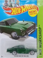 2014 HOT WHEELS GREEN 1963 ASTON MARTIN DB5, HW WORKSHOP, HW #200