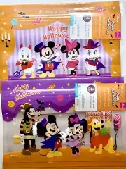 Disney x Daiso Halloween Mickey & Friends Zip Bag Gusset Limited Edition SET