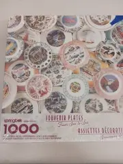 New Sealed Hallmark Springbok 1000 Pcs Puzzle Souvenir Plates From Sea to Sea