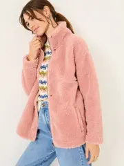 FatFace Dusky Pink Fleece Jacket (E79662) | $159