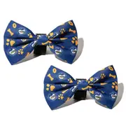 2x NRL Parramatta Eels Pet Bowtie Dog Necktie Ribbon Collar Accessory One Size