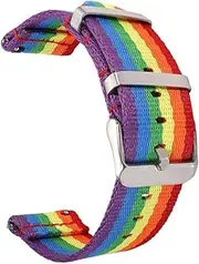 [UMCNVV] Breathable Strap For Garmin Vivoactive 3/4 Forerunner 645 245 Smart Watch Band Nylon Sport Bracelet For Garmin Venu SQ 2 Plus