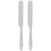 2Pcs Silicone Spatula Scraper 9.45" Reusable Non-Stick Flexible Spatulas Grey