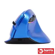 DELUX M618mini-Blue Wireless Ergonomic Mouse Rechargeable Vertical Mouse with BT