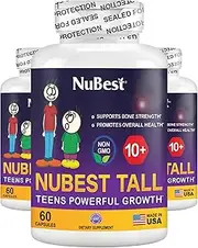 Tall 10+ - Advanced Bone Strength Formula - Supports Immunity, Healthy Development & Optimal Wellness - for Children (10+) & Teens Who Drink Milk Daily - 3 Pack | 3 Months Supply